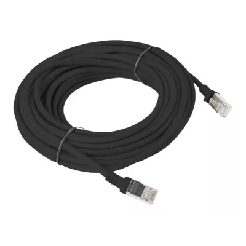 Tinklo kabelis LANBERG PCU6-10CC-1000-BK RJ-45 Cat6 U/UTP 10 m Juodas