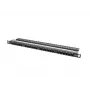 Lanberg PPU5-0024-B - 24 prievadų RJ-45 Cat5e skydelis, 19 colių, 0,5U, juodas