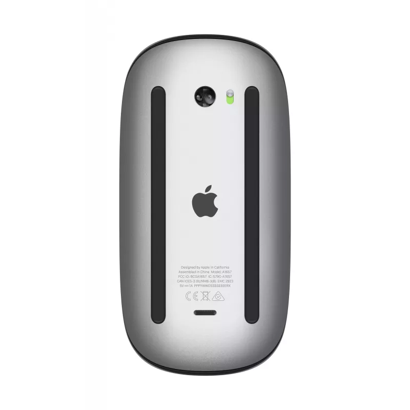 Apple Magic Mouse juoda – belaidė pelė su Multi-Touch paviršiumi
