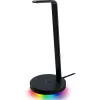 Razer Base Station V2 Chroma stovas ausinėms, juodas, 2x USB 3.1, 3.5 mm su DAC, 7.1 garsas, RGB