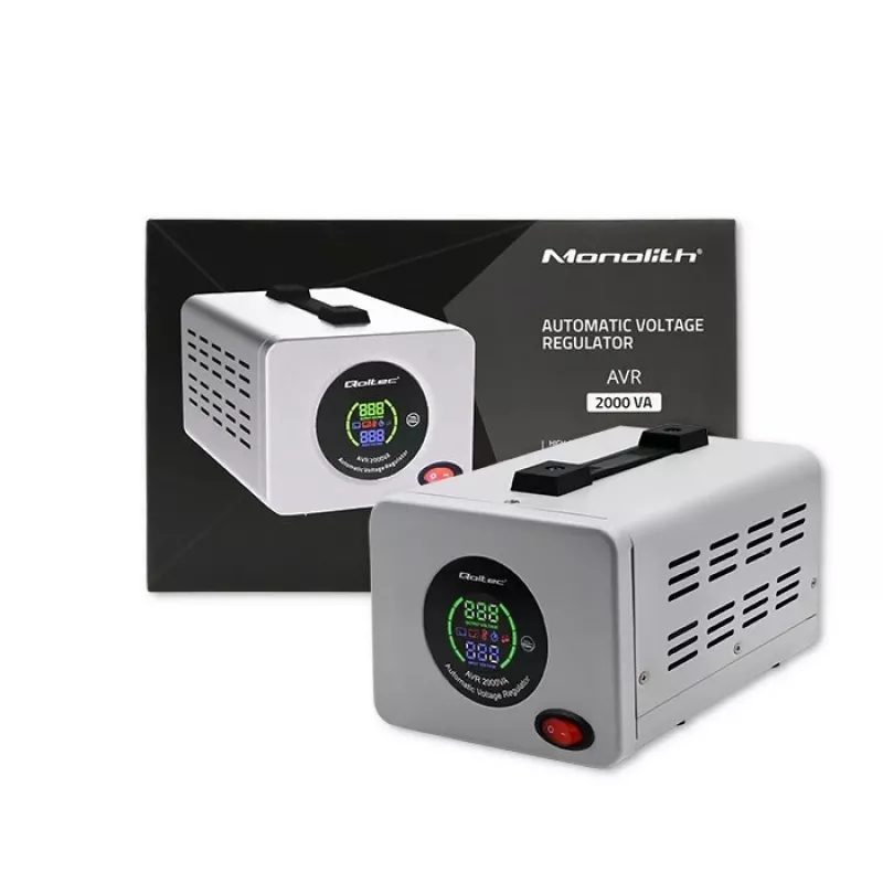 Qoltec 50724 Automatinis įtampos stabilizatorius AVR 2000VA