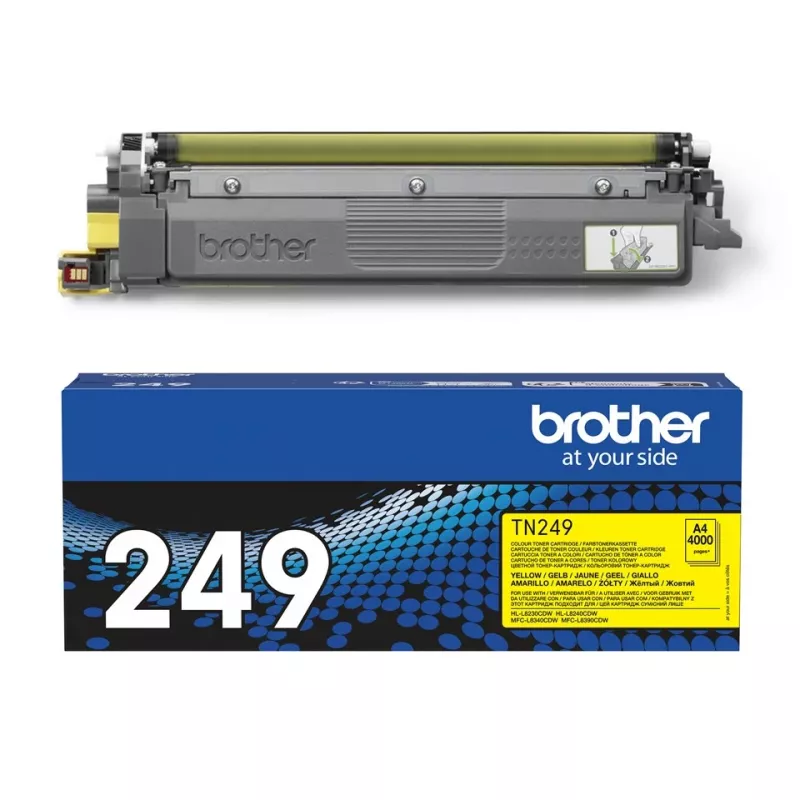 Kasečių toneris Brother TN-249Y geltona 3000 puslapių