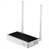 Stalinis maršrutizatorius TOTOLINK N300RT — vienos juostos 2.4 GHz Wi‑Fi 4, 300 Mbps, 5x RJ-45 Fast Ethernet prievadai, 2 išorinės 5 dBi antenos