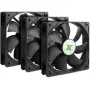 INTER-TECH 88887289 120mm korpuso ventiliatoriai 3 vnt. komplektas juodi