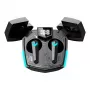 Canyon GTWS-2 Belaidės ausinės žaidimams su ausų kabliukais, USB-C, Bluetooth, įkrovimo doku, juodos (CND-GTWS2B)