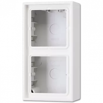 Paviršinis jungiklio/kištukinio lizdo dangtelis JUNG LS 582 A WW — Baltas, Duroplast, 81×47×152 mm