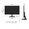 JAPANNEXT JN-I280UHD60F-P 28 colių 4K UHD monitorius, IPS, 3840x2160, 5 ms, 60 Hz, AMD FreeSync, HDMI, DisplayPort