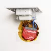 Smart jungiklis Shelly 1PM Gen4 — belaidis, 110–240 V AC, max 240 V, galios matavimas, 16 A, 42×16×37 mm