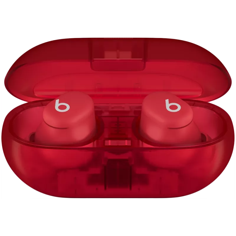 Beats Solo Buds – Belaidės ausinės – Skaidriai raudona, Model A3151 A3150 A3152