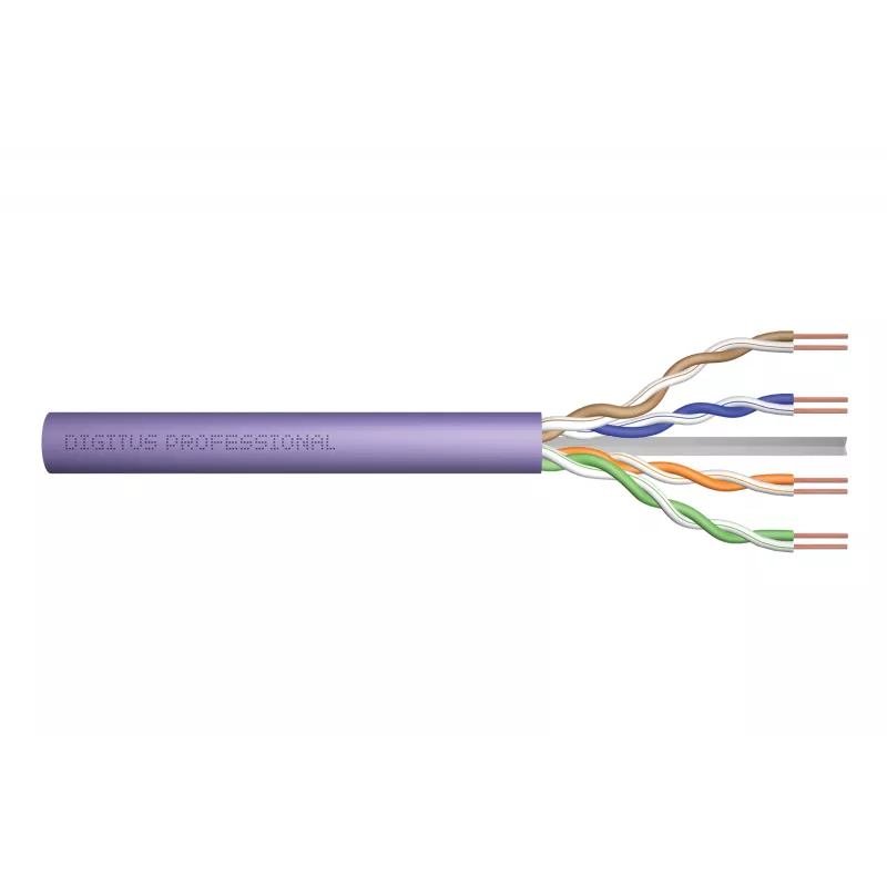 DIGITUS - Biri laido ritė - 100,0 m - UTP - CAT 6 - Violetinė (DK-1613-VH.1)