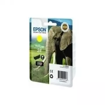 Epson Elephant Singlepack Yellow 24 Claria Photo HD rašalas, geltonas, pigmentinis, 1 vnt.