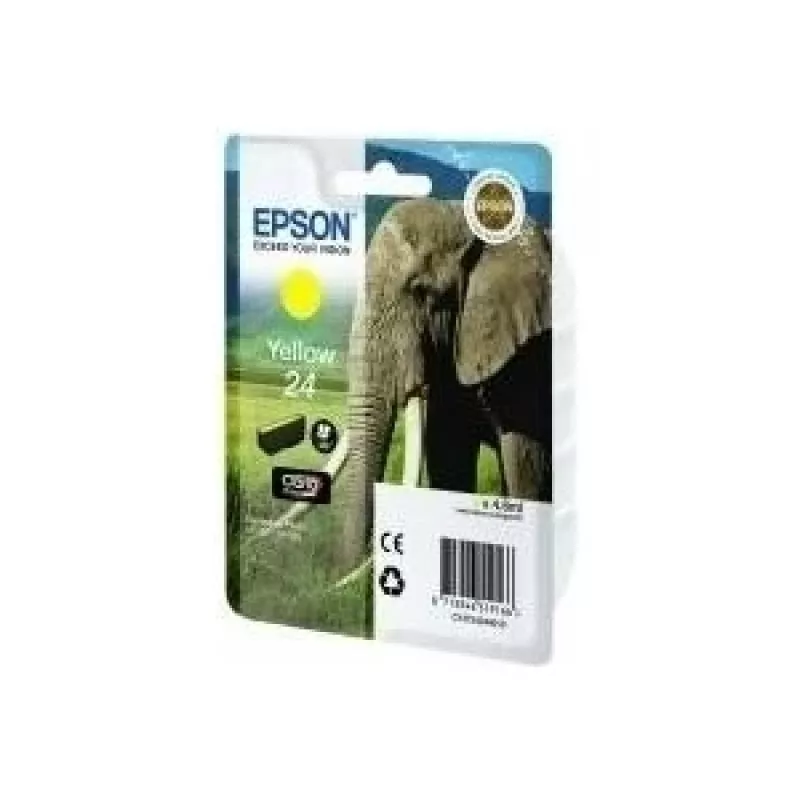 Epson Elephant Singlepack Yellow 24 Claria Photo HD rašalas, geltonas, pigmentinis, 1 vnt.