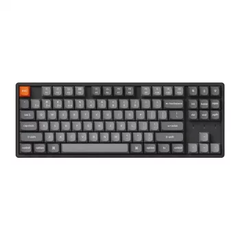 Keychron K8 Max klaviatūra universali USB RF belaidė Bluetooth juoda 87 klavišų RGB LED