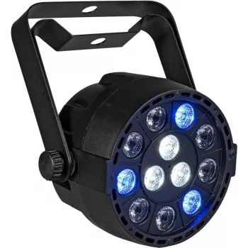 LED par šviestuvas EUROLITE AKKU Mini PARty RGBW Spot MK2 – baterijomis maitinamas, RGBW spalvų maišymas