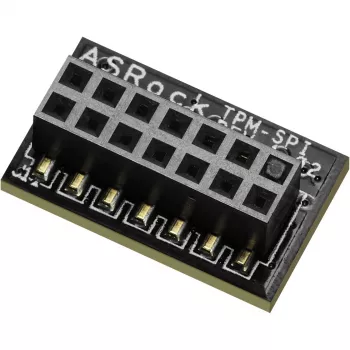 ASRock 90-MCA080-00UBNZ TPM modulis, SPI, 13 kontaktų, atitinka TPM 2.0 specifikaciją, Windows 10