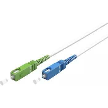 Goobay 59619 Šviesolaidinis kabelis 2 m SC/UPC SC/APC FTTH OS2 Baltas (59619)