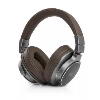 Belaidės ausinės Muse M-278 BT, ant ausų, Micro-USB, Bluetooth, ruda, sidabrinė