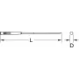 KS TOOLS Apvali adatinė dildė, 3mm (140.3052)