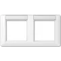 Sieninė plokštelė JUNG AS 5820 NA WW balta, duroplastas, 151,5×80,5 mm