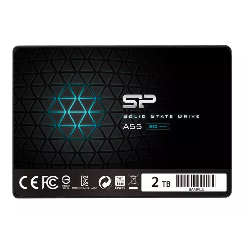 2,5 colio SATA III SSD Silicon Power Ace A55 – 2 TB, 560/530 MB/s, 3D NAND