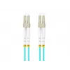 Šviesolaidinis kabelis LANBERG FO-LULU-MD31-0010-TQ 1 m OM3 LC–LC Aqua