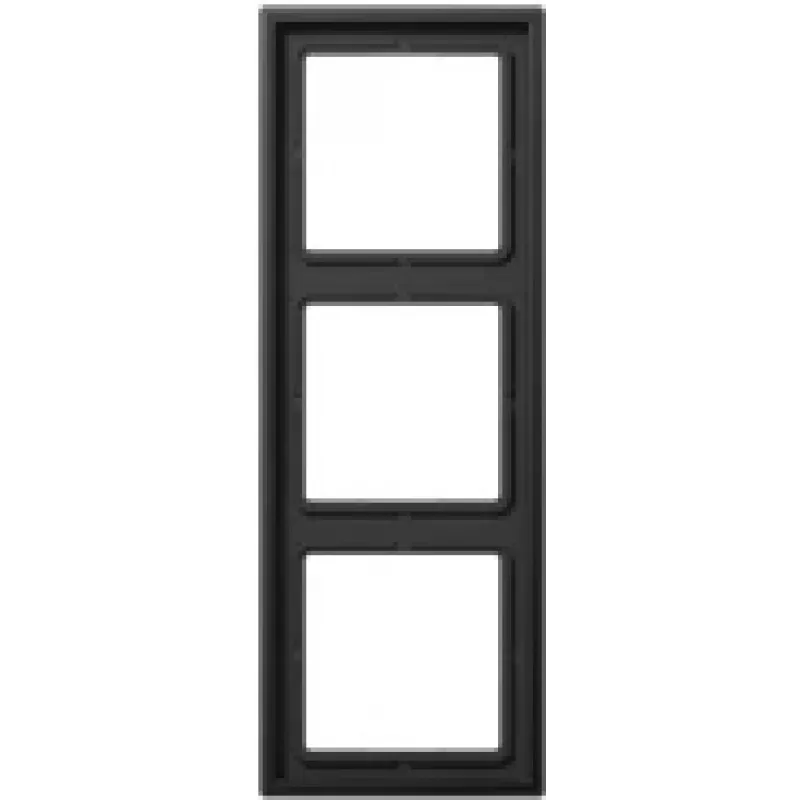 Aliumininė dengiamoji plokštė JUNG AL 2983 D, juoda, 81×223 mm