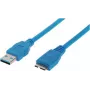 USB laidas ShiverPeaks BS77195 5m USB 3.2 Gen 1 Micro-USB B mėlynas