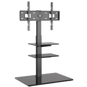 ONKRON TS5550-B televizoriaus grindinis stovas 32–65 colių (81,3–165,1 cm), maks. apkrova 30 kg, VESA 100x100–600x400, aukštis 880–1080 mm, pasukimas ±25°