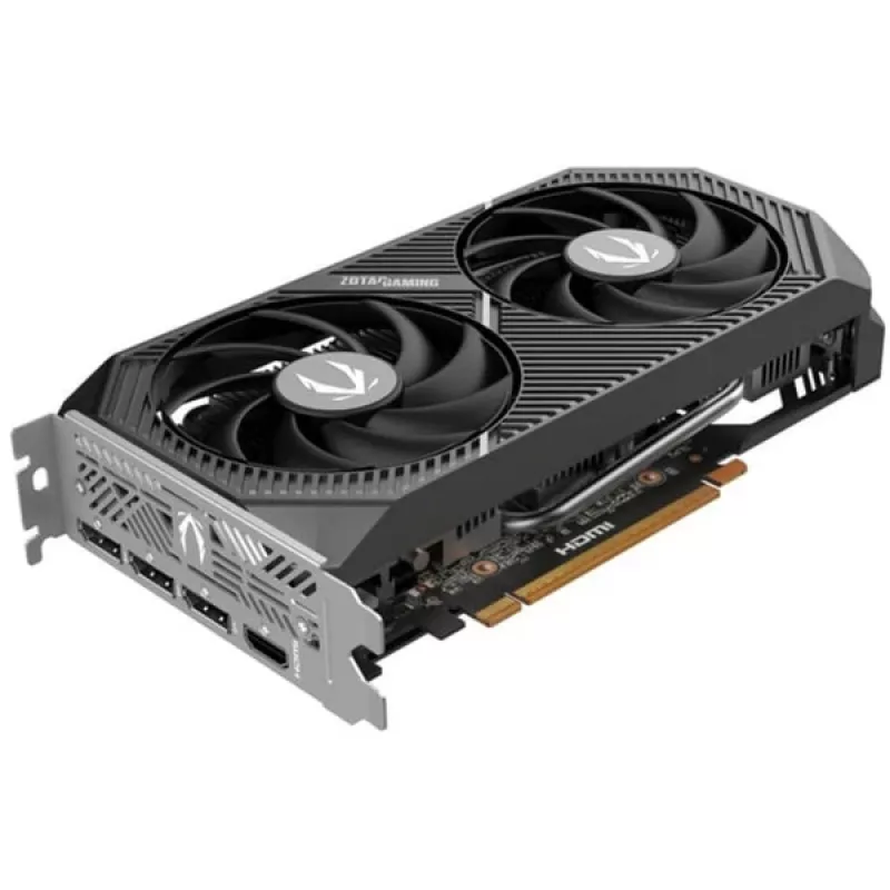 Vaizdo plokštė ZOTAC GeForce RTX 5050 Twin Edge – 8 GB GDDR6, 128 bitų, PCIe x8 5.0, dviejų ventiliatorių aktyvus aušinimas