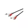 Microconnect AUDCH5 garso ilginimo kabelis 5 m 2 x RCA juodas