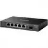 TP-Link SG2206MP L2 Gigabit Ethernet PoE 5 prievadų tinklo jungiklis (5x Gigabit, 1x SFP, PoE+ 4 prievadai, 63W biudžetas)