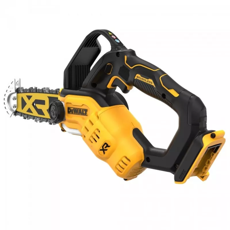 Krūmapjovė DeWALT DCMPS520N-XJ, 20 cm strypas, 8,5 m/s grandinės greitis, 18 V Li‑Jon, 0,55 L alyvos bakas, 2,1 kg