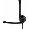 Sennheiser PC 7 USB ausinės su mikrofonu, laidinės, viena ausine, biurui, USB Type-A, juodos