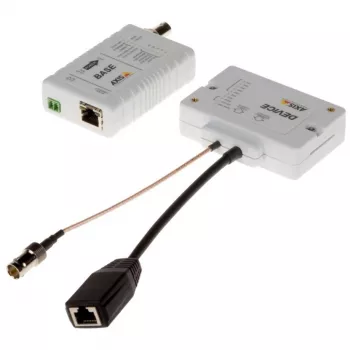 Axis tinklo PoE T8645 Ethernet per koaksialinį kabelį kompaktiškas PoE+ rinkinys