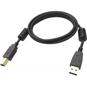 Vision Professional USB laidas - USB A (vyriškas) į USB B (vyriškas) - USB 2.0 - 2 m - Juodas