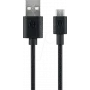 Goobay Micro USB įkrovimo ir sinchronizacijos laidas, juodas, 2 m – Android įrenginiams (38660)