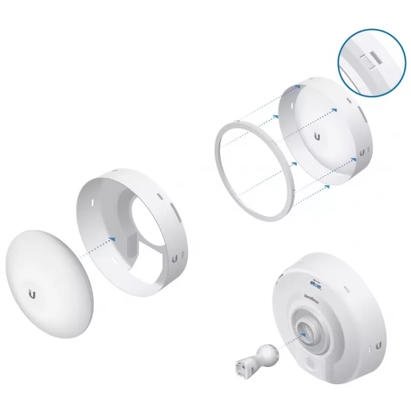 Ubiquiti IsoBeam, RF izoliacinis skydas, skirtas NanoBeam NBE-M5-16 ir NBE-5AC-16