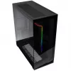 PHANTEKS NV Series NV7 E-ATX korpusas, grūdintas stiklas, ARGB - juodas + M25 Gen2 PWM D-RGB ventiliatorius 3 vnt. pakuotė - atvirkštinė mentė, 140 mm + DRGB rinkinys