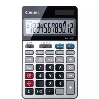 Canon HS-20TSC skaičiuotuvas stalinis finansinis juodas, sidabrinis