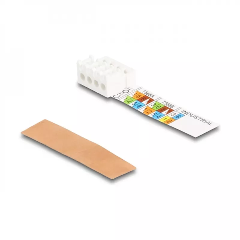DeLOCK RJ45 kištukas lauko montavimui Cat.6A su kabelio įvadu ir dulkių dangteliu