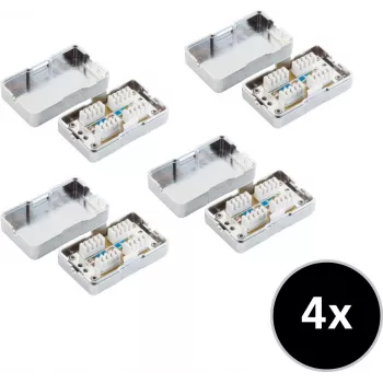 ShiverPeaks 75001-SET4 tinklo praplėtimo rinkinys Cat. 6 4 vnt.
