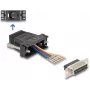 Adapteris lyties keitiklis DELOCK 67087 — D-Sub 15 (HD) moteriškas į RJ12 juodas