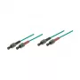 Šviesolaidinis patch kabelis LWL Duplex OM3 (daugiamodis, 50/125) ST/ST, LSZH, 1 m, Good Connections®