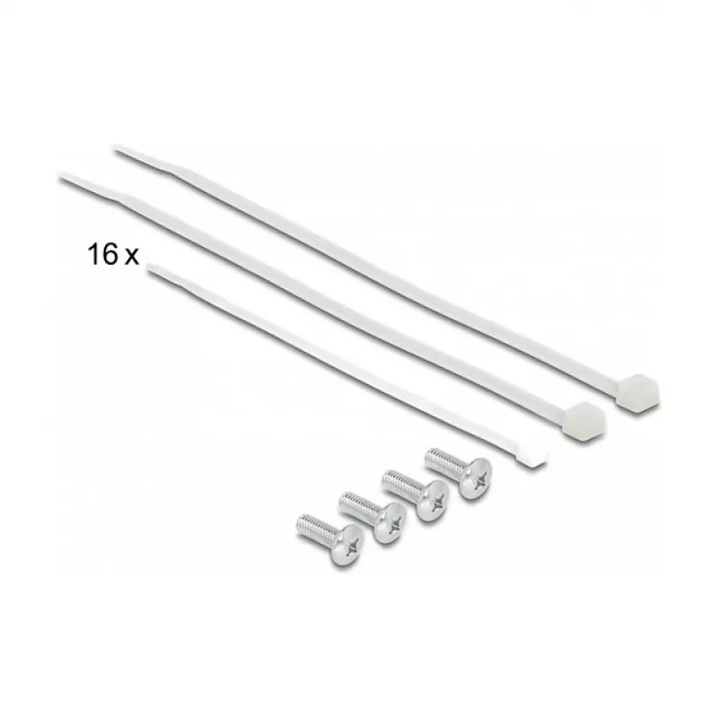 DeLOCK 19 colių skydelis 16 prievadų Cat.6A 1U pilkas metalinis stovas