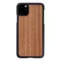 Dėklas iPhone 11 Pro Max man and wood – juodasis riešutas, medinė nugarėlė, apsauginis rėmelis