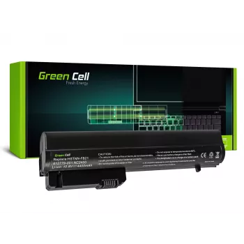 Green Cell akumuliatorius nešiojamam kompiuteriui (atitinka HP RW556AA, HP HSTNN-C48C) – Ličio jonų, 6 elementai, 4400 mAh, juoda – tinka HP 2510p, Business Notebook nc2400, EliteBook 2530p