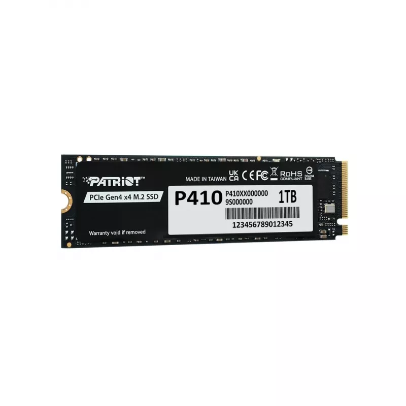 Kietojo disko SSD PATRIOT P410 1 TB M.2 NVMe, 5000 MB/s, 1000 GB