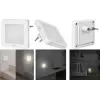 LogiLink LED naktinė lemputė kištukinė kvadratinė (LED013)