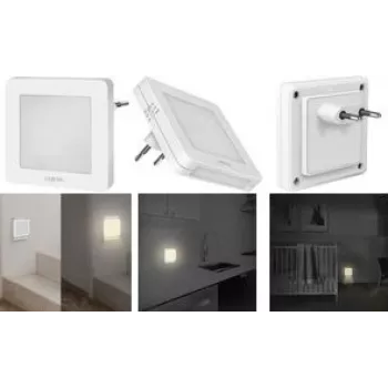 LogiLink LED naktinė lemputė kištukinė kvadratinė (LED013)