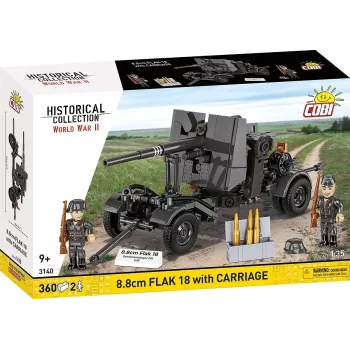Konstruktorius Cobi Kaladėlės 8,8 cm Flak su Priekaba – 360 dalių